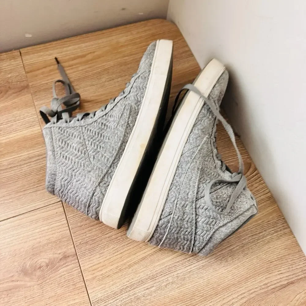 Fila gray embossed high-top sneakers Women’s Size 10